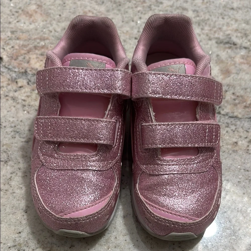 Puma Sparkly Pink Toddler Shoes - Picture 3 of 9